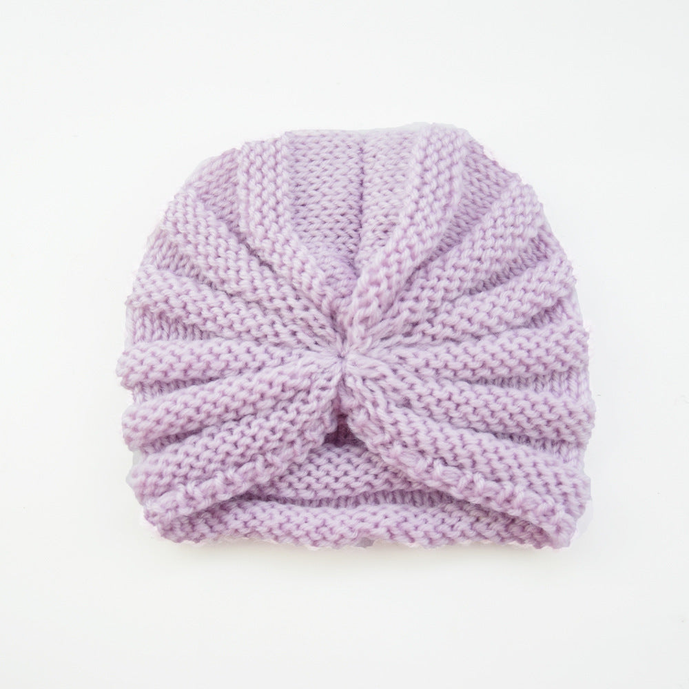 Children's Wool Indian Hat Knitted Warm Bag Kids' Headwear