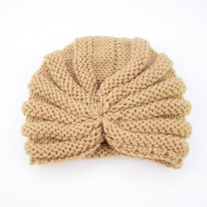 Children's Wool Indian Hat Knitted Warm Bag Kids' Headwear