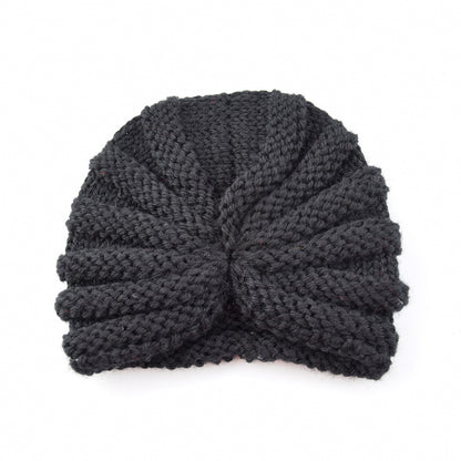 Children's Wool Indian Hat Knitted Warm Bag Kids' Headwear