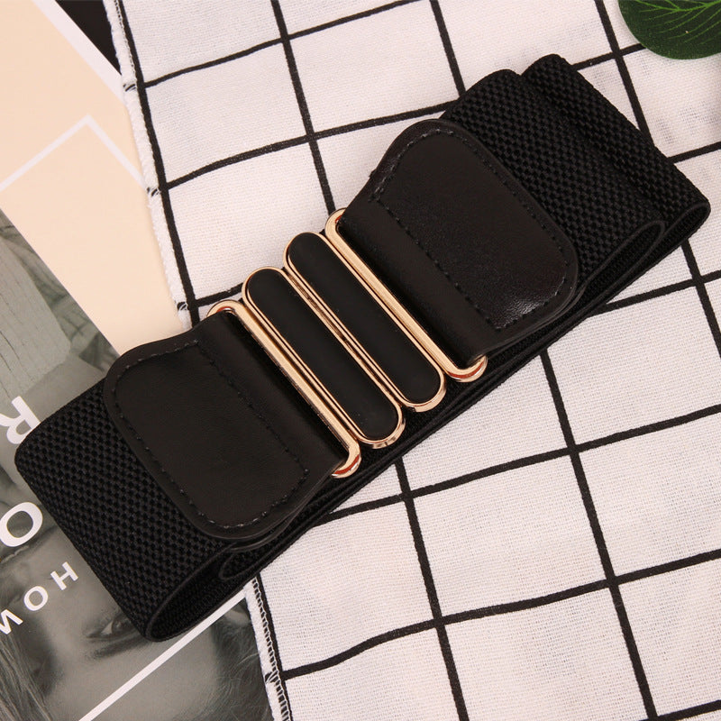 Women's Wide Simple High-grade Waist Seal Skirt Belts