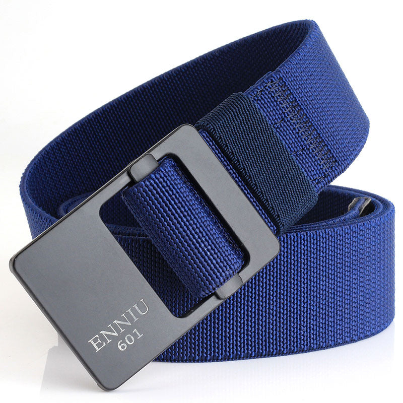 Men's Elastic Stretch Knitted Outdoor Casual Alloy Belts