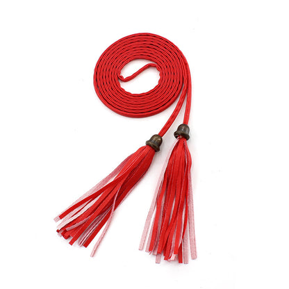 Women's Accessories Tassels Waist Chain Fine Woven Belts