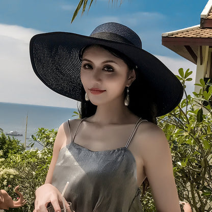 Women's Straw Hat Summer Seaside Big Brim Sun Hats & Caps