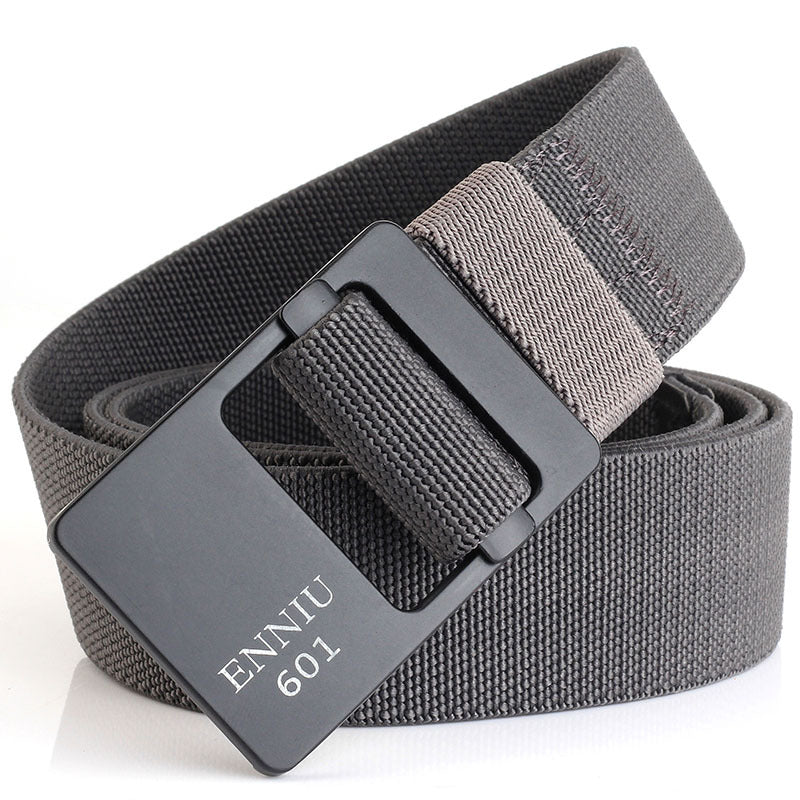 Men's Elastic Stretch Knitted Outdoor Casual Alloy Belts