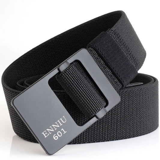 Men's Elastic Stretch Knitted Outdoor Casual Alloy Belts