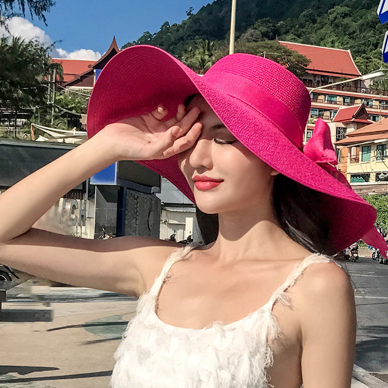 Women's Straw Hat Summer Seaside Big Brim Sun Hats & Caps