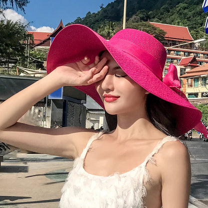 Women's Straw Hat Summer Seaside Big Brim Sun Hats & Caps