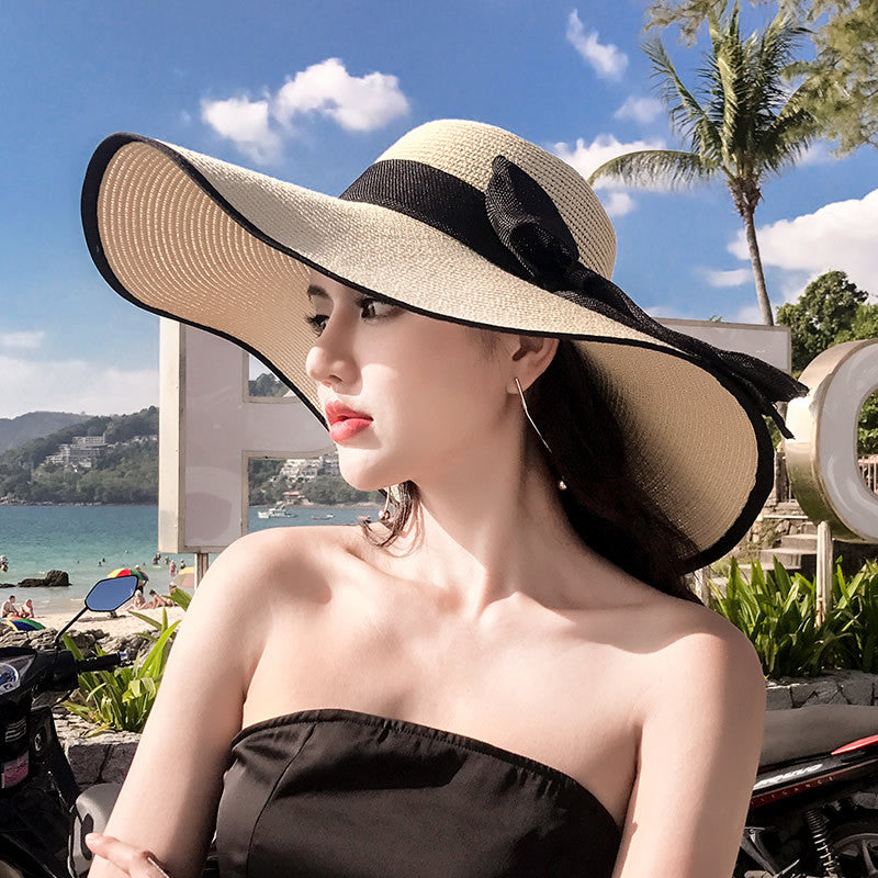 Women's Straw Hat Summer Seaside Big Brim Sun Hats & Caps