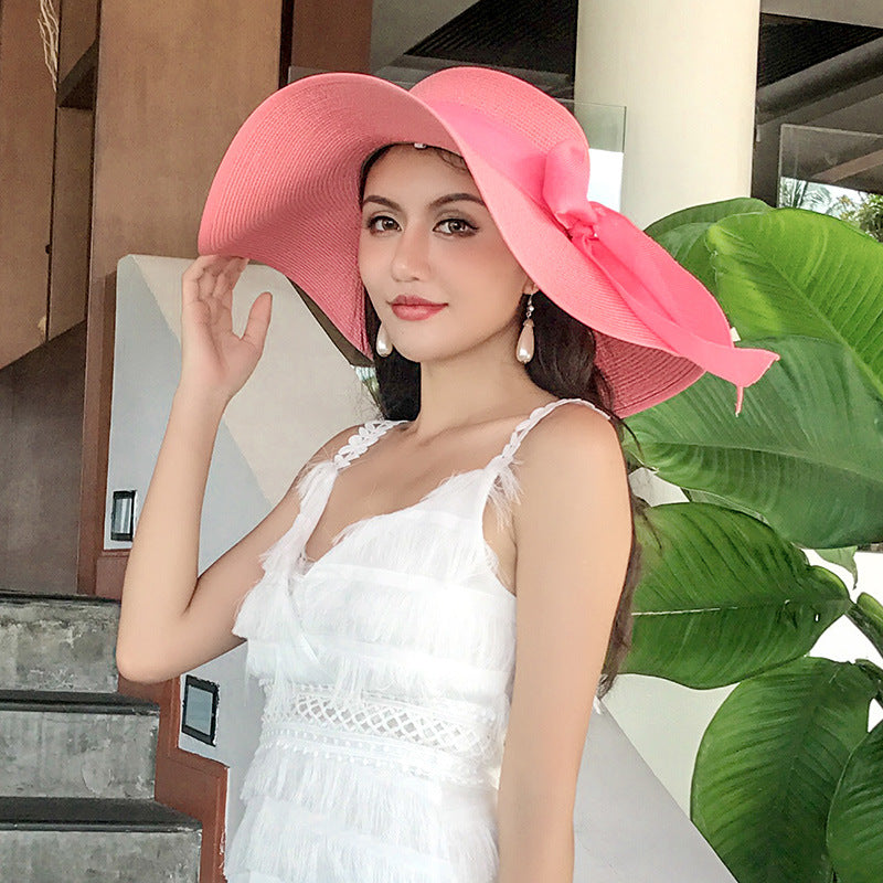 Women's Straw Hat Summer Seaside Big Brim Sun Hats & Caps