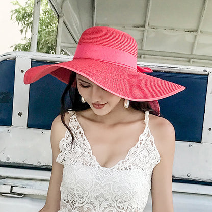 Women's Straw Hat Summer Seaside Big Brim Sun Hats & Caps