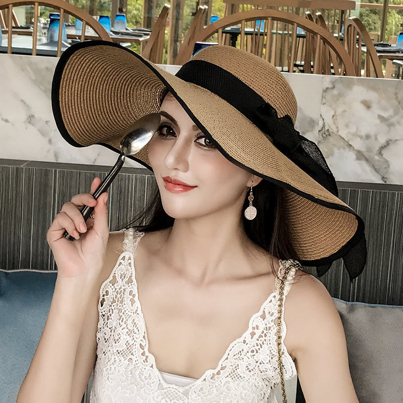 Women's Straw Hat Summer Seaside Big Brim Sun Hats & Caps