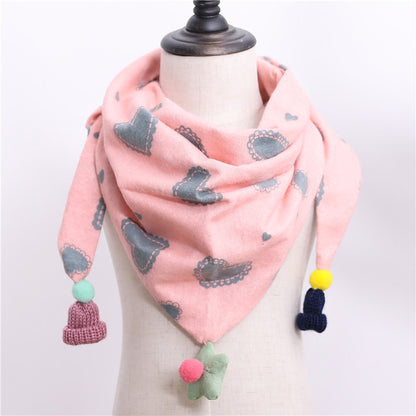 Children's Towel Color Polka Dot Pattern Double Scarfs