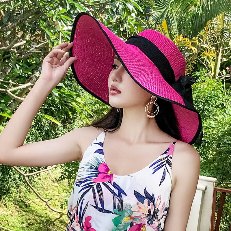 Women's Straw Hat Summer Seaside Big Brim Sun Hats & Caps