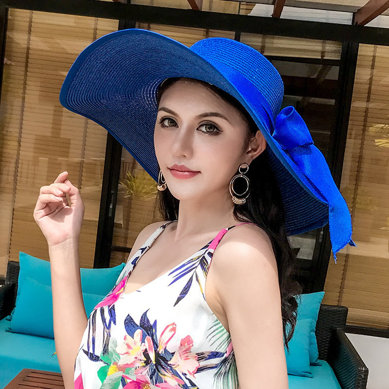 Women's Straw Hat Summer Seaside Big Brim Sun Hats & Caps