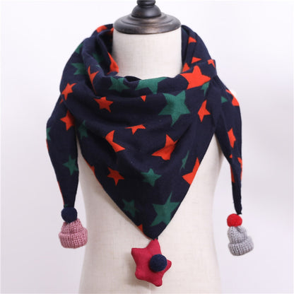 Children's Towel Color Polka Dot Pattern Double Scarfs