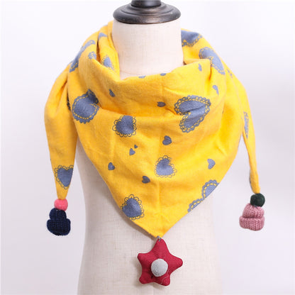 Children's Towel Color Polka Dot Pattern Double Scarfs