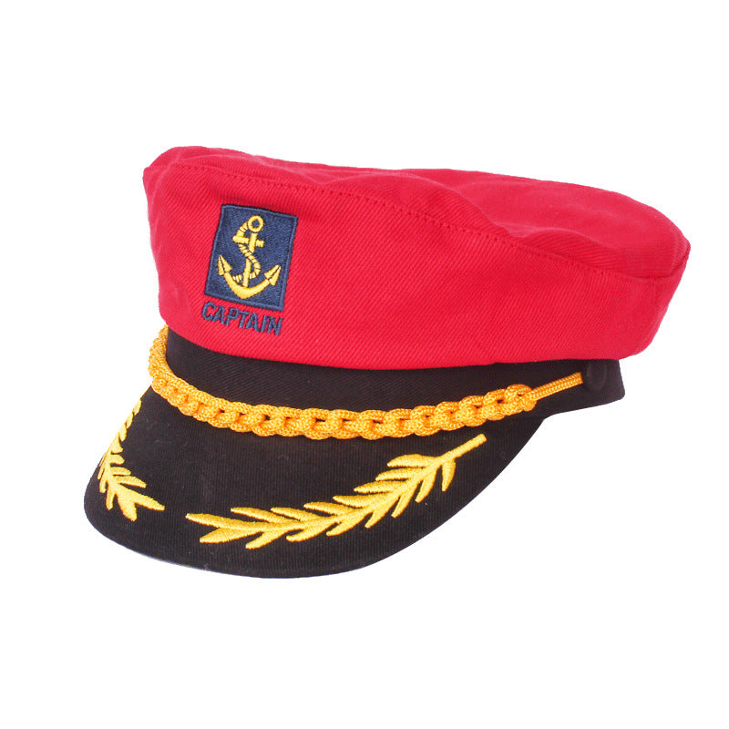 Men's Boat Anchor Wheat Captain Hat Props Kids' Headwear