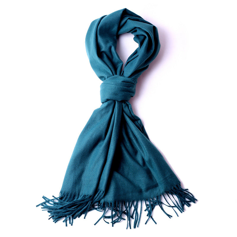 Women's Solid Color Bristle Warm Shawl Candy Scarfs