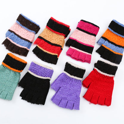 Women's & Men's Winter Full Finger Knitted Outdoor Warm Gloves