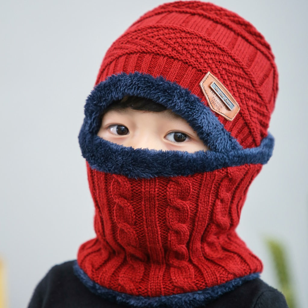 Wool Hat Set Trendy Korean Winter Kids' Headwear