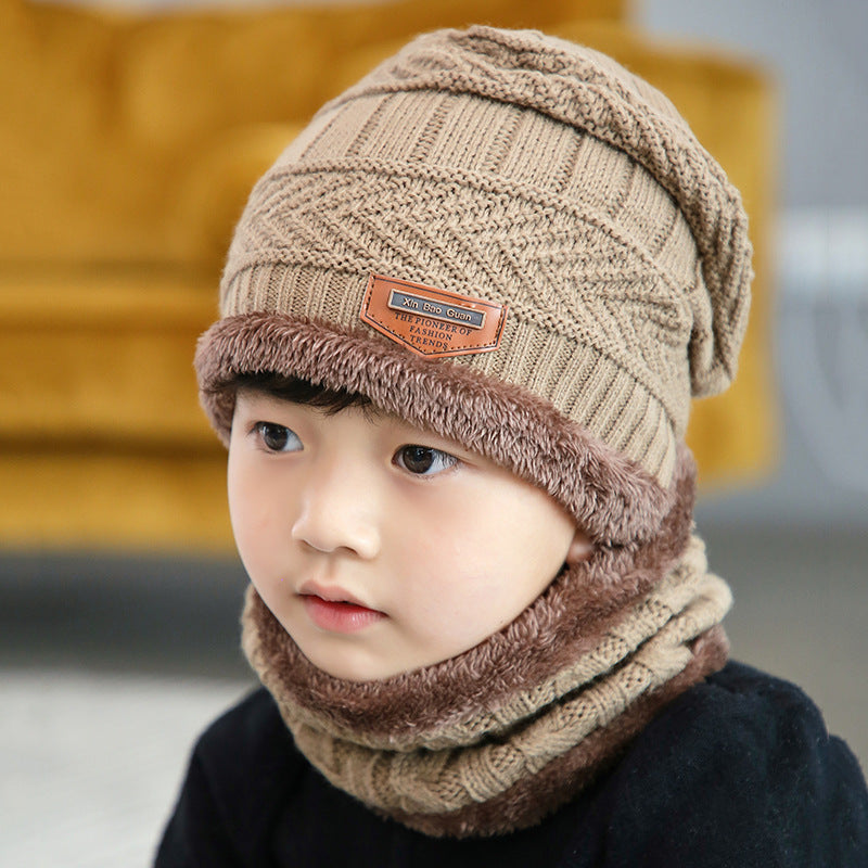 Wool Hat Set Trendy Korean Winter Kids' Headwear