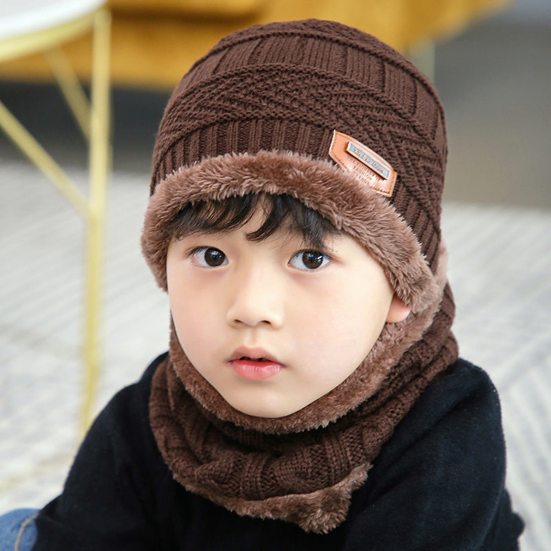 Wool Hat Set Trendy Korean Winter Kids' Headwear