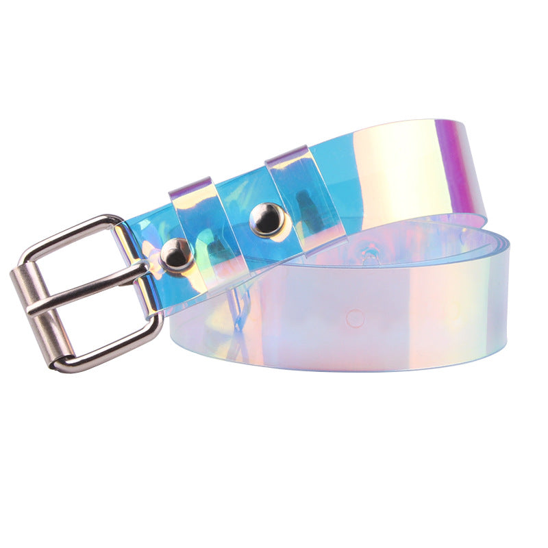 Women's Classic Simple Pant Fashion Colorful Perspex Belts