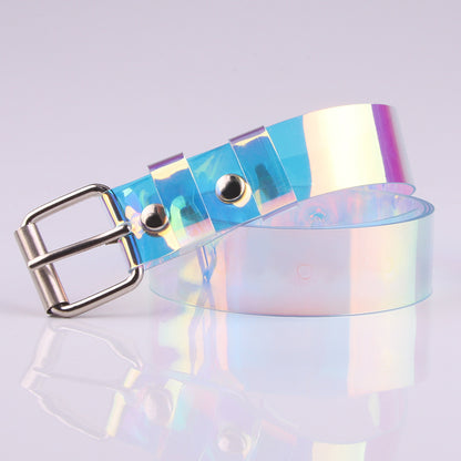 Women's Classic Simple Pant Fashion Colorful Perspex Belts