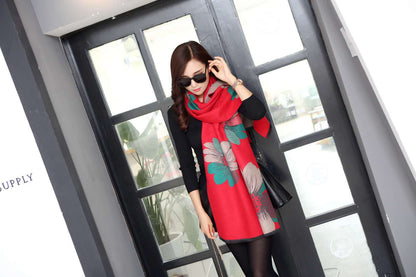 Women's Thickened Warm Korean Fashion Cashmere Shawl Scarfs