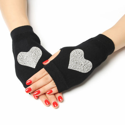 Women's & Men's Dance Open Finger Rivet Knitting Wool Gloves