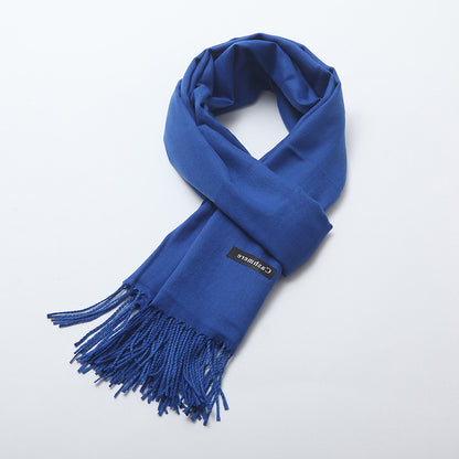 Women's Brushed Solid Color Cashmere Versatile Garland Scarfs