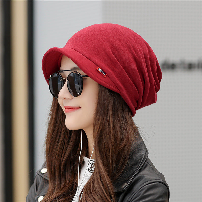 Women's Solid Color Korean Peaked Hat Warm Hats & Caps