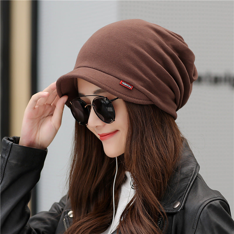 Women's Solid Color Korean Peaked Hat Warm Hats & Caps