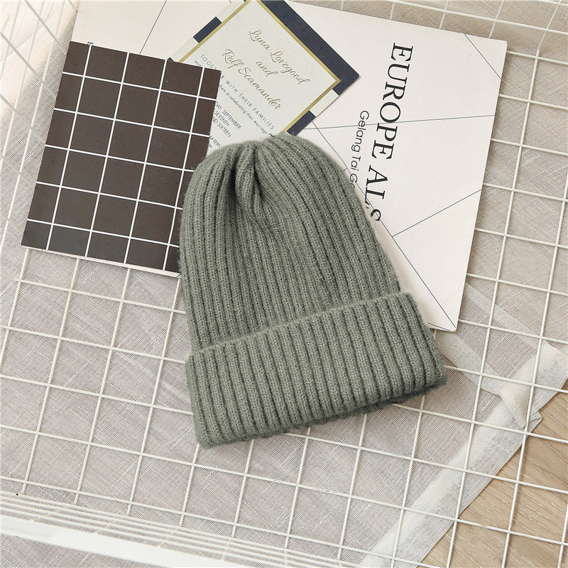 Women's & Men's Woolen Fashion Solid Color Light Board Elastic Kids' Headwear