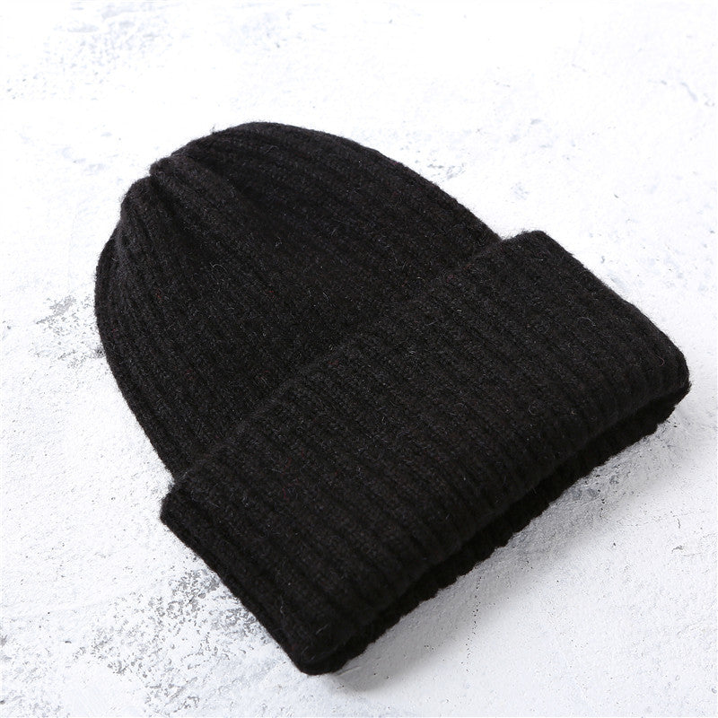 Women's & Men's Woolen Fashion Solid Color Light Board Elastic Kids' Headwear