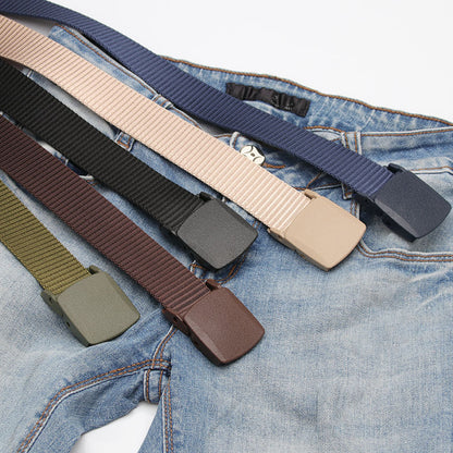 Canvas Plastic Buckle Nylon Lightweight Outdoor Belts