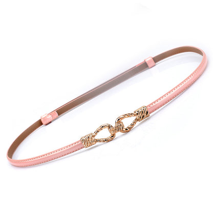 Women's Leather Thin Korean Style Fashionable Adjustable Belts