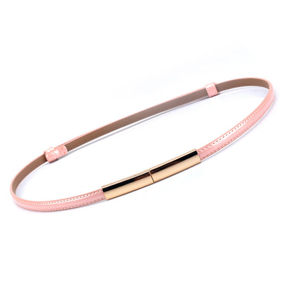 Women's Leather Thin Korean Style Fashionable Adjustable Belts