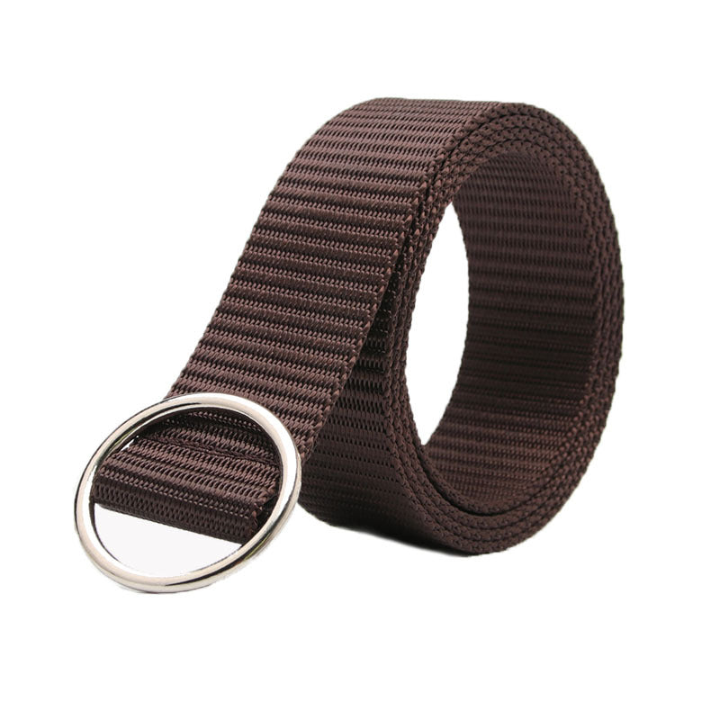 Women's & Men's Nylon Canvas Casual Round Buckle Decorative Belts