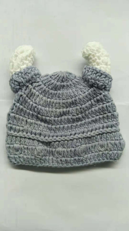 Children's Woolen Cute Handmade Knitted Hat Small Kids' Headwear