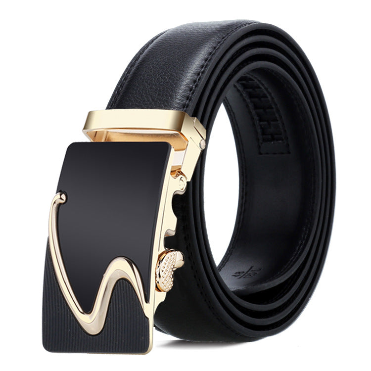 Men's Leather Casual Comfort Click Business Soft Belts