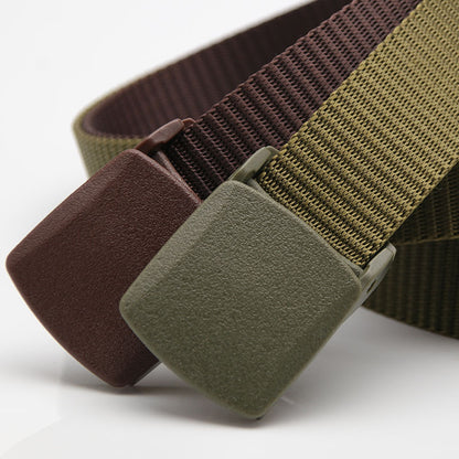 Canvas Plastic Buckle Nylon Lightweight Outdoor Belts