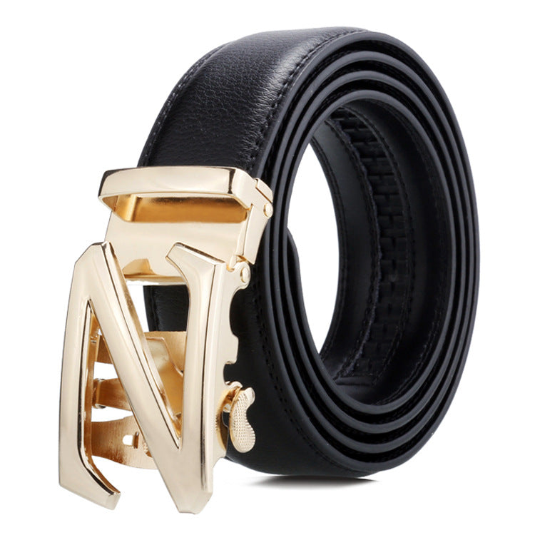 Men's Leather Casual Comfort Click Business Soft Belts