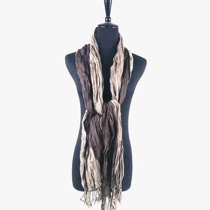 Korean Warm Imitation Cashmere Tassel Plaid Scarfs