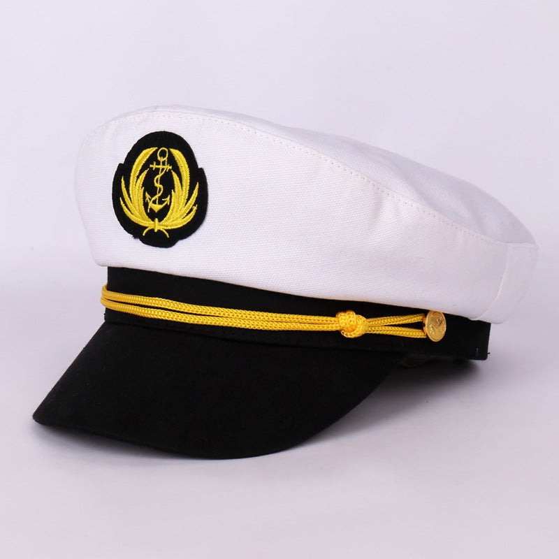 Men's Boat Anchor Wheat Captain Hat Props Kids' Headwear