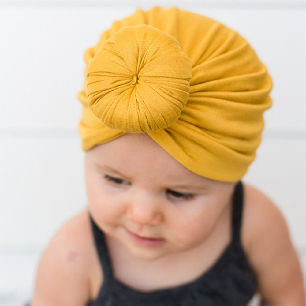 Tam-o'-shanter Pure Color Knotted India Sleeve Kids' Headwear