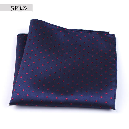 Men's Jacquard Square Dress Wedding Groom Pocket Scarfs