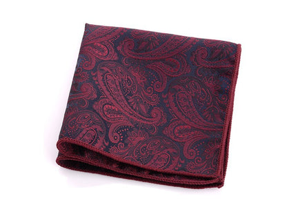 Men's Jacquard Square Dress Wedding Groom Pocket Scarfs