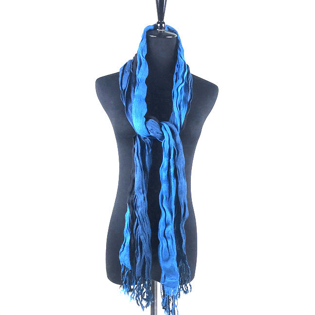 Korean Warm Imitation Cashmere Tassel Plaid Scarfs