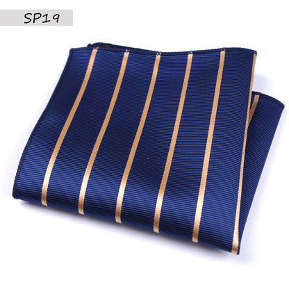 Men's Jacquard Square Dress Wedding Groom Pocket Scarfs